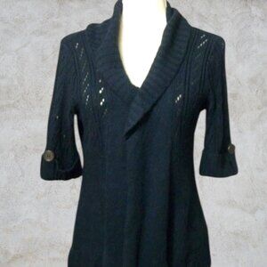 Decree Navy Blue Knit Sweater Size Large